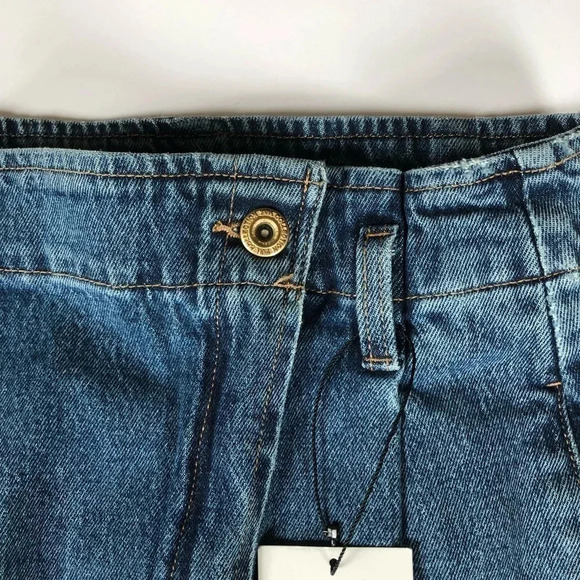 ZARA Asymmetrical  Denim Skirt - Picture 4 of 11